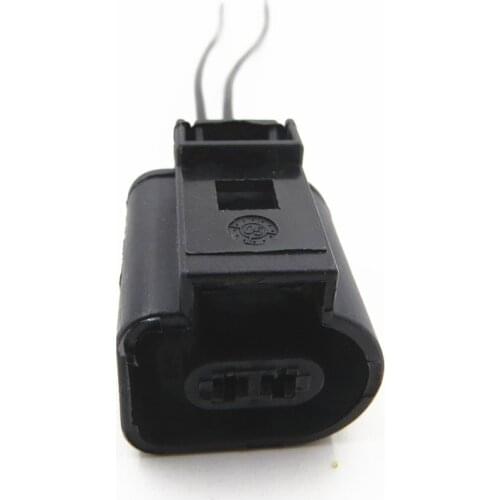 1Pcs 1J0973702 2 Pin Connector Plug Wiring Electrical Harness For VW Audi A4 A6 A8 Q5 Q7 2004-2009 1J0 973 702