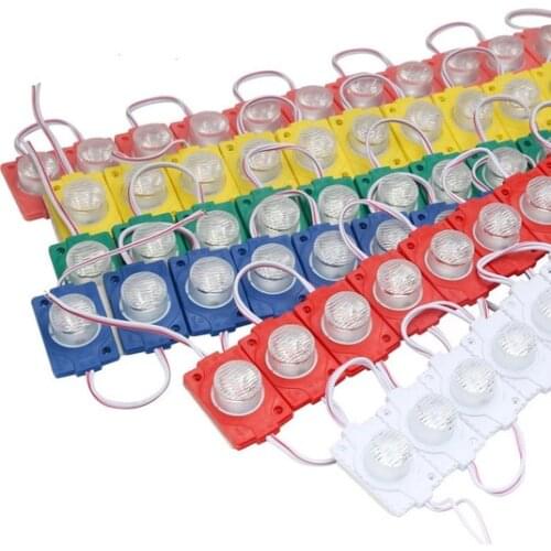 12V Super Bright 3030 LED Module Light Strip Lamp Tape 1LED 1.5W Injection Molding Cover ABS IP65 Waterproof for Window Sign