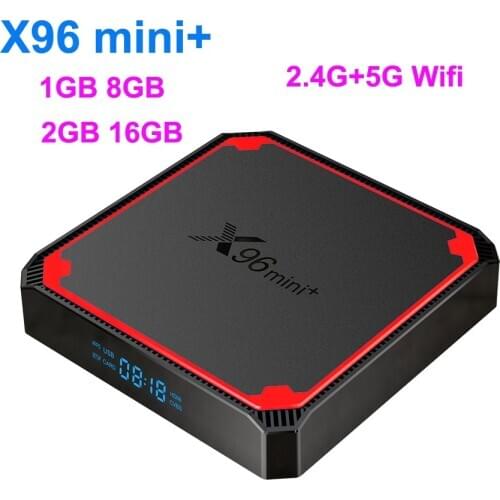 20pcs X96 MINI PLUS Android 9.0 TV Box Amlogic S905W4 2GB 16GB 2.4G 5G WiFi 4K Set Top Box Updated X96 MINI