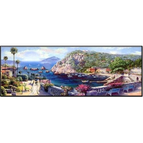 5D Diamond Painting Romantic island panorama Full Drill Diamond Embroidery Animal Mosaic Needlework Rhinestones Art A1224