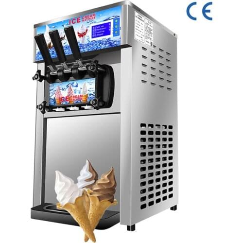 Commercial Soft Serve Ice Cream Machine Electric Desktop Sundae Slushy Ice Cream Makers 220V 110V Smoothie Frozen Drink Maker