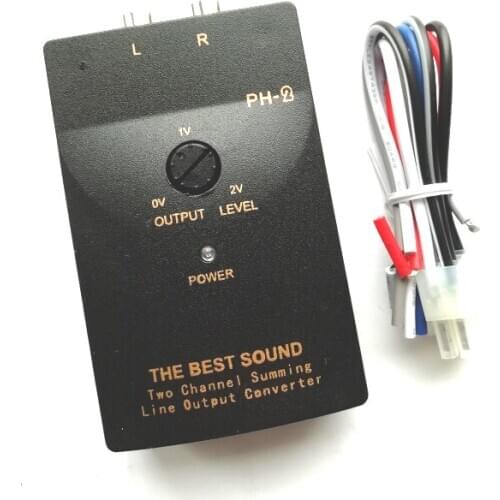 PH-2 Car Audio RCA Speaker High To Low Level Line Output Converter