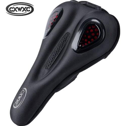 CXWXC Bicycle Saddle Cover MTB Comfort Cushion Padded Road Bike Cycling Seat Cover Memory Foam Silicon Gel Bike Saddle Cover