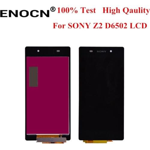 ENOCN Original For Sony Xperia Z2 LCD L50W D6502 D6503 Display Touch Screen Digitizer For Sony Z2 Display Assembly Replacement