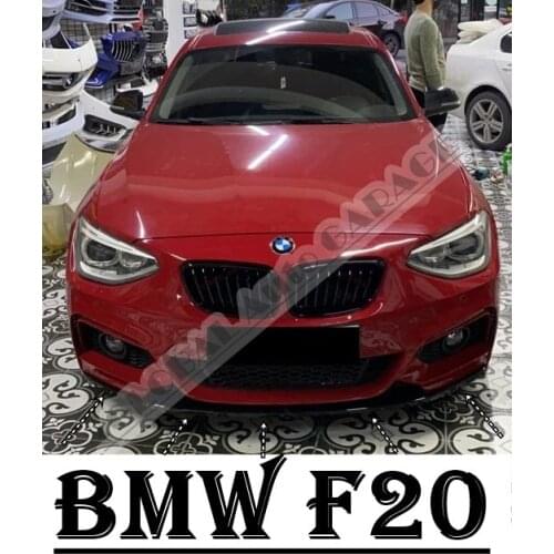 For Bmw F20 Front Bumper Attachment Lip 2010-2020 Piano Glossy Black Splitter Diffuser Universal Spoiler Bumper