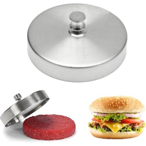 Single Hamburger Burger Press Maker Mould Mold Kitchen BBQ Barbecue Moon cake Mold Eco-friendly Stainless Steel Tools