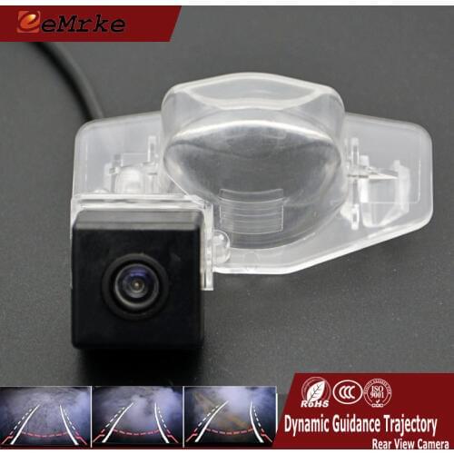 EEMRKE For Honda Stream RN1 RN2 RN3 RN4 RN5 02-05 Vehicle Rearview Tracks Camera With Reversing Guidance Trajectory Parking RCA