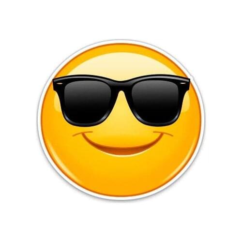 Cool Dude Shades Sunglasses - Vinyl Sticker Waterproof Decal