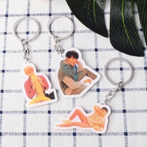 KPOP WANNA ONE Key Chain 0+1=1 I PROMISE YOU Keyring Kang Daniel LAI KUAN LIN