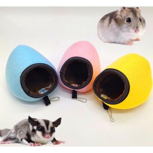 Small Animal Warm Cute Hanging Cage Hamster Nest Cages Pet Rabbit Hamster House Bed Rat Qquirrel Guinea Home Winter