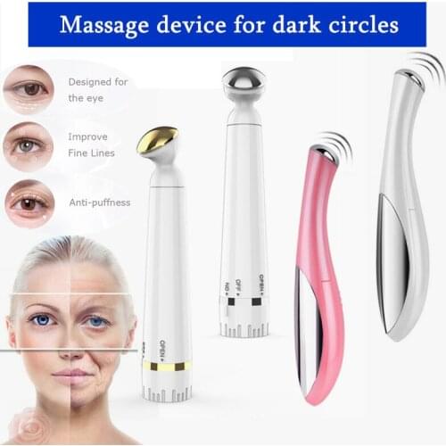 2 Types Portable Eye Massager Electric Vibration Wrinkle Anti-Ageing Eye Massage Dark Circle Removal Beauty Face Eye Care Pen