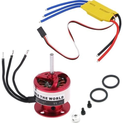 EMAX CF2822 1200KV Outrunner Motor + XXD 30A ESC For Rc Airplane