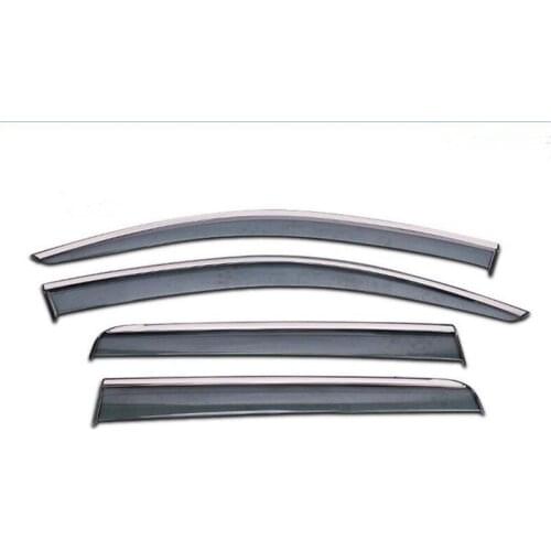 Window Visor Vent Shade Rain Sun Guard Deflector Awnings Shelters Covers For Mitsubishi Outlander 2013 2014 2015 2016 2018 2019