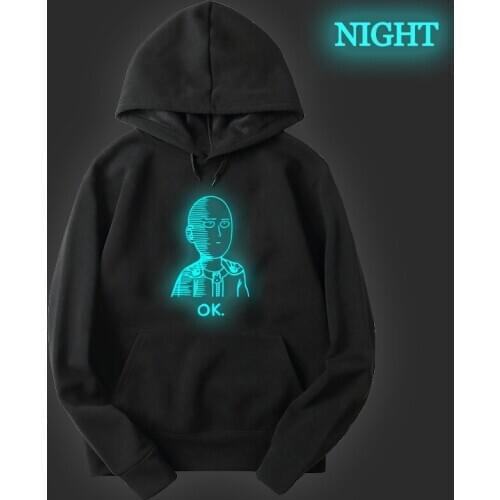 One Punch Man Hoodies Harajuku Sweatshirts Men Womens Clothing Teens Streatwear Hoodie Pink Pullover Hoodie Long Sleeve Hoodie