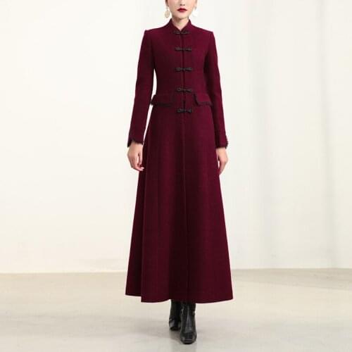 Autumn/winter 2020, the new season sale long woolen cloth coat joker high-end female cloth coat