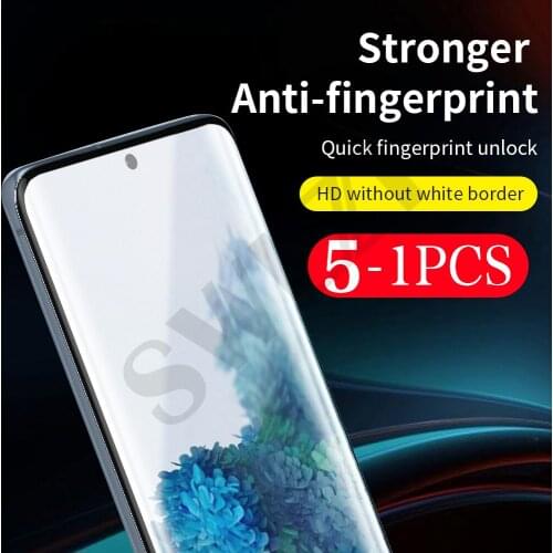 5-1Pcs Film for Samsung Galaxy s21 s20 FE ultra phone screen protector s10 lite s10e s9 s8 plus s7 s6 s5 edge tempered glass