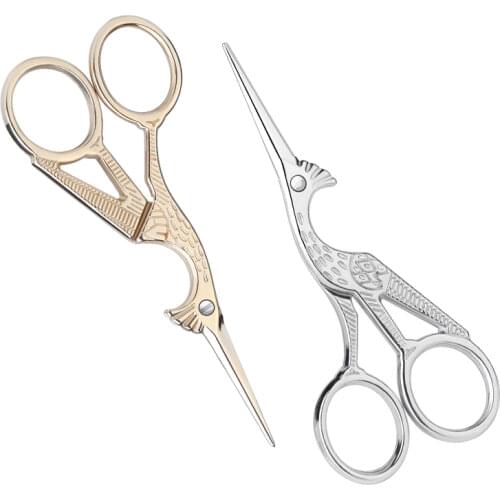 KAOBUY Stainless Steel Embroidery Sewing Scissors Professional Crafts Dressmaking Golden Sharp Handled Needlework Scissor