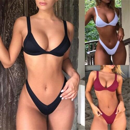 Sexy Micro Bikini Set High Cut Swimwear Women Swimsuit Bathing Suit Push Up Swimming Suit for Women Brazilian Femme Biquinis
