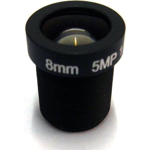 SMTSEC 8mm 1/2.5" Board Lens 5MP HD Megapixels 39 Degrees F2.0 S Mount M12 CCTV Lens for CCTV Security IP Camera SL-8020B5MP