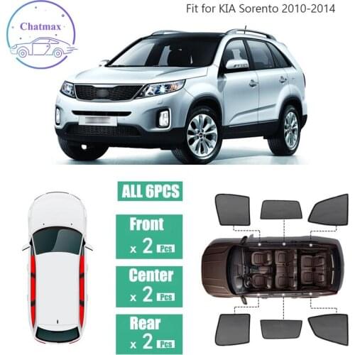 For Kia Sorento 2010-2014 Window Sunshade UV Protection Ray Blocking Mesh Laser Block Black Net Yarn