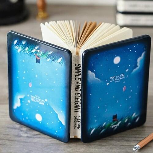 "Silent Night" Cute Metal Cover Journal Study Notebook Kawaii Diary Freenote Stationery Gift