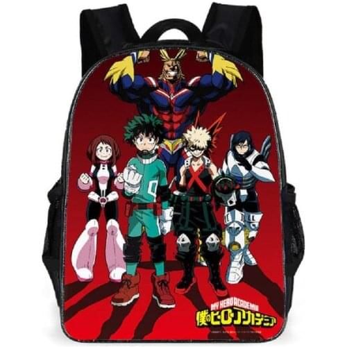 2021 Japan Anime My Hero Academia Students Boys Girls Schoolbag Unisex Harajuku Comic Harajuku Oxford Waterproof Laptop Backpack