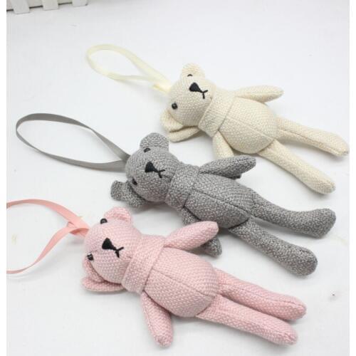 16cm Cute Bear Little Plush Stuffed TOY DOLL Garment & Hair Accessories Decor Plush Toys Dolls