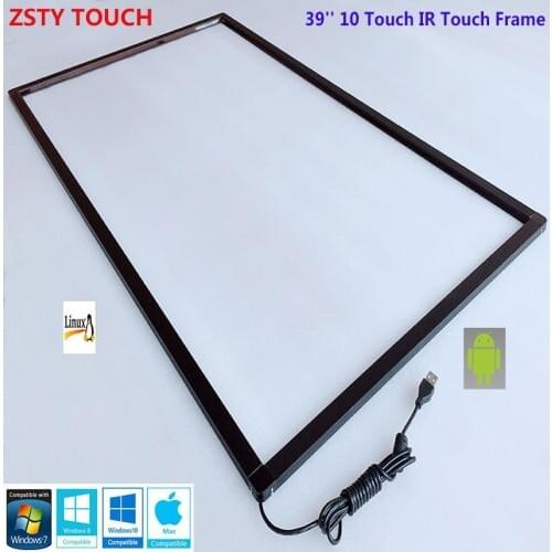 39'' 39inch Manufacturer 39 inch Multi IR Touch Screen, 10 touch points Infrared Touch Screen Frame for LED TV