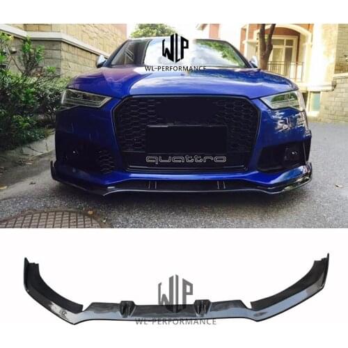 S7 A7 S-LINE High Quality Carbon Fiber Front Lip Splitter Car Styling For Audi S7 A7 S-LINE Car Body Kit 2011-2015