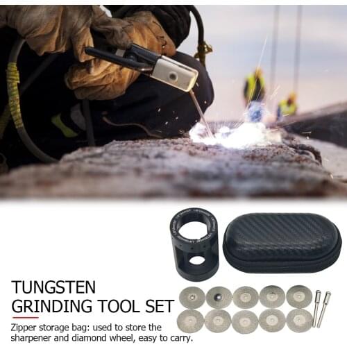 Aluminum Tungsten Electrode Sharpen Tool Set Tungsten Welding Rods Needles Grinder Argon Arc Tig Electrode Sharpener Tools Set