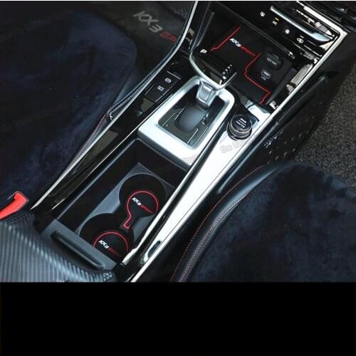 Lsrtw2017 Car Interior Center Console Slot Pad Non Slip Door Cup Trim for Kia Seltos 2020 2021 2022 Kx3 Accessories Auto Parts