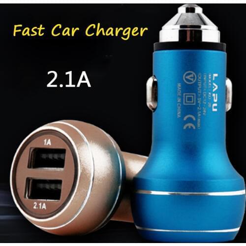 Car USB Charger Quick Charge Mobile Phone Charger 2 Port USB Fast Car Charging Phone Charger for Xiaomi for iPh