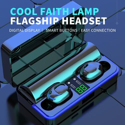 Wireless Headphones Bluetooth 5.0 Earphone With Microphone TWS HIFI Mini In-ear Sports Running Headset For iOS/Android Phone