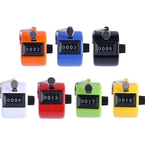 Digital Hand Tally Counter 4 Digit Number Manual Hand Held Tally Counter Manual Counting Golf Clicker