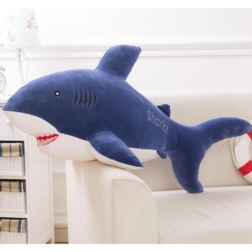 Shark Plush Toys Popular Sleeping Pillow Travel Companion Toy Gift Shark Cute Stuffed Animal Fish Pillow Toys for Children