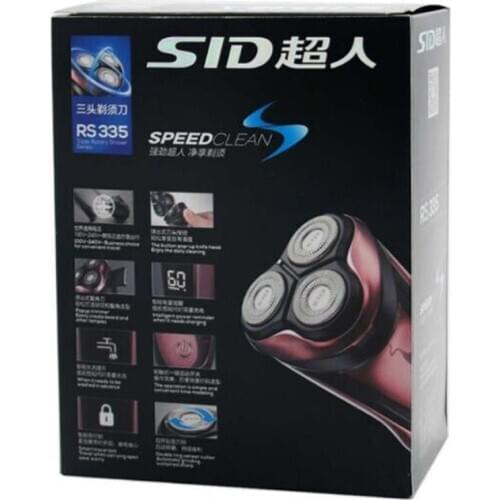 RS335 3 Head IPX7 Waterproof LCD Display Smart Electric Shaver Men Beard Trimmer Washable Razor Dry Wet Shave Intelligent Lock