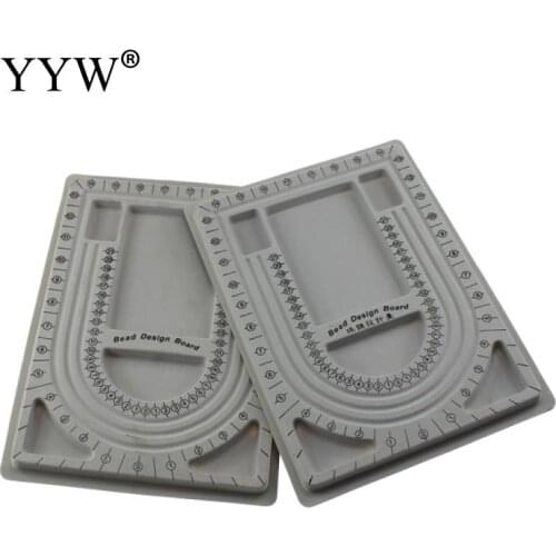 Flocked Bead Board Bracelet Beading Jewelry Organiser Tray Design DIY Craft Tool