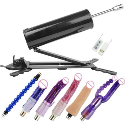 FREDORCH Mini Full Aluminum alloy premium Sex Machine, Remote Control with Vac u Lock and free dildo 60W Turbo Gear Motor