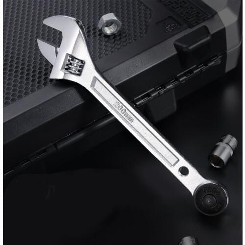 Combination Double End Wrench Open End Ratchet Wrench Adjustable Spanner HIgh Carbon Steel Box End Wrench Car Repair Tools