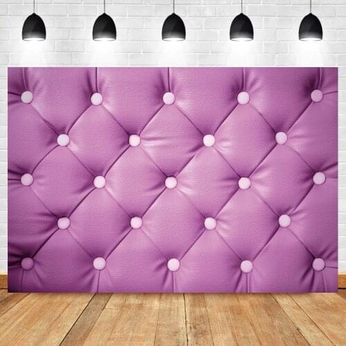Laeacco Purple Headboard Indoor Decor Children Portrait Photographic Backdrops Backgrounds For Photo Studio Photocall Photophone