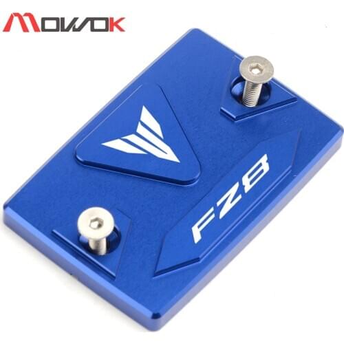 LOGO FZ8 Motorcycle Blue Front brake Fluid Reservoir Cap Cover Gold For YAMAHA fz8 fz8n fz8s FAZER 2010 2011 2012 2013 2014