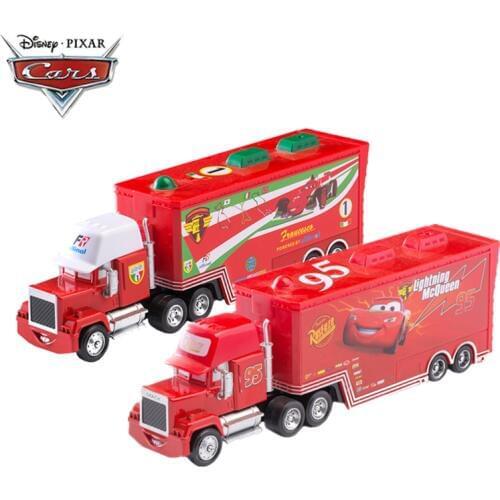 Disney Pixar Cars 3 2 Toys Lightning McQueen Jackson Storm Cruz Mack Uncle Truck 1:55 Diecast Model Car Toy Child Birthday Gift