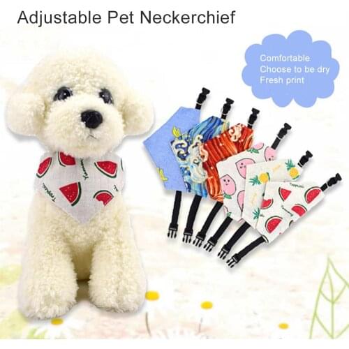 Cartoon Cat Dog Bandana Bibs Scarf Collar Adjustable Pet Cute Heart Neckerchief Scarf Waterproof Saliva Towel for Cats Dog Puppy