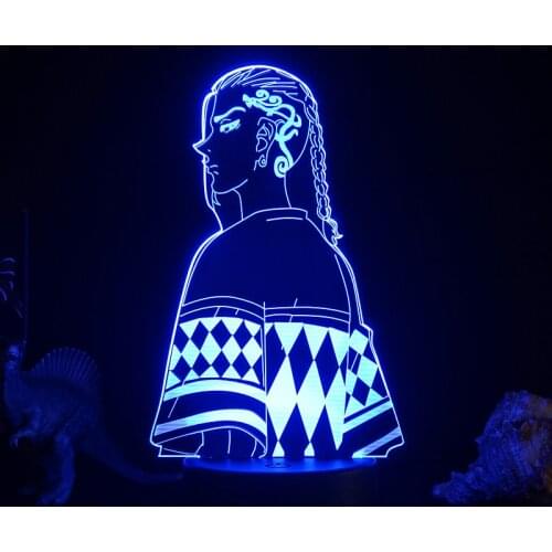 15 Patterns Tokyo Revengers Lamp Acrylic Board Table Anime Mikey Dunken LED 3D Night Light for Child Bedroom Room Party Decor