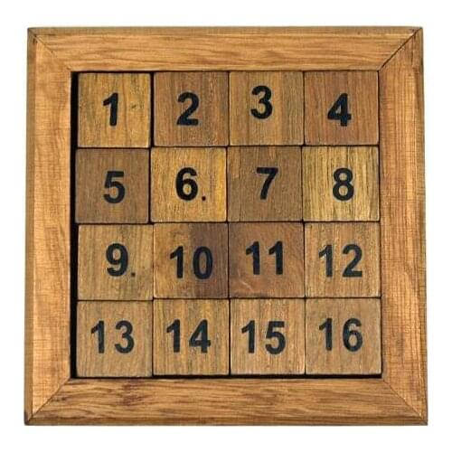 2017 New IQ Math Brain Teaser Wooden Puzzle Number Baffling Game for Adults Kids