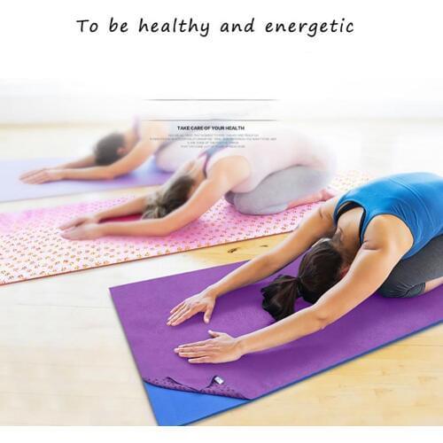 New Non Slip Yoga Mat Cover Towel Blanket Gym Sport Fitness Exercise Pad Cushion