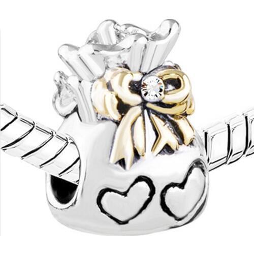 New beads. Plated bead bracelet color purse. Suitable for Pandora bracelet is holiday gifts