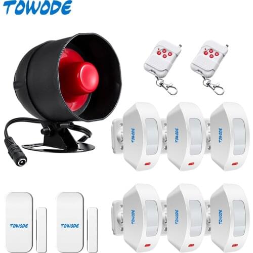KERUI Upgraded Standalone Home Security Alarm System Kit Wireless Siren Horn With Door Sensor DIY 110 db loud Burglar Alarm