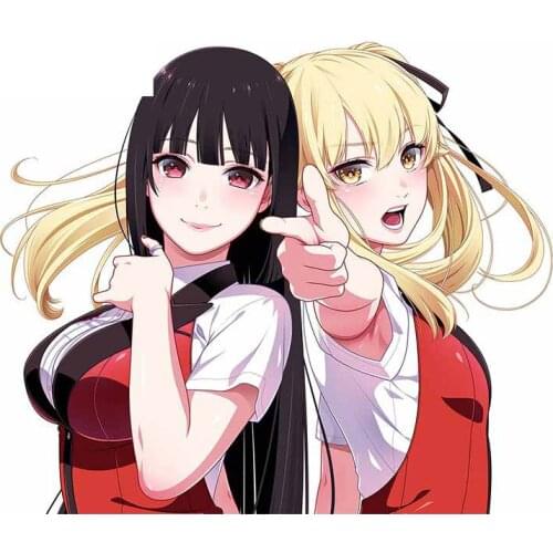 Personality Kakegurui Cartoon Car Stickers Vinyl Car Wrap Decal Waterproof Sticker Campervan Scratch-Proof Decoration for Car