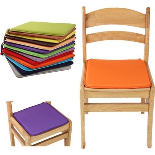 2021 New Square Sofa Chairs Seat Cushion Sheet Solid color Non-slip Dining Soft Pillow Chairs Cushions 40x40cm